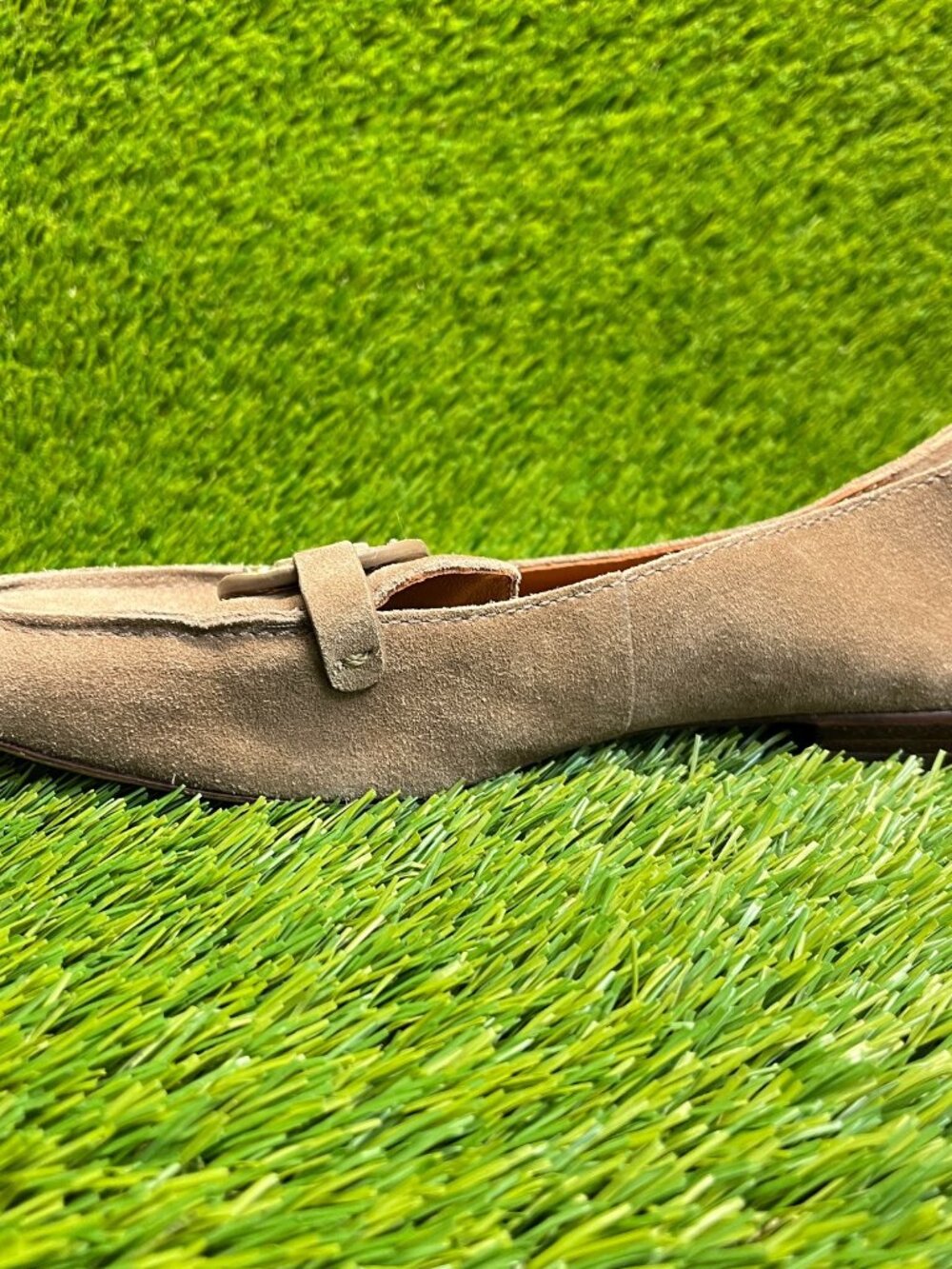 Tory Burch Miller Womens Size 8 Brown Casual Suede Square Toe Loafer Flats Shoes - Picture 2 of 10